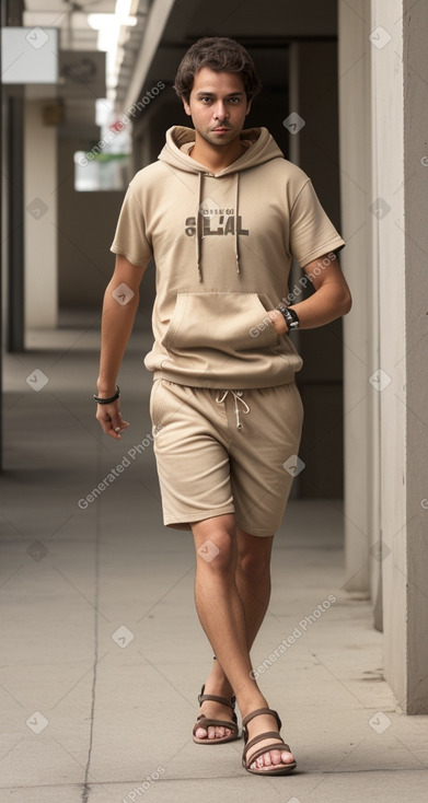 Brazilian adult male with  brown hair