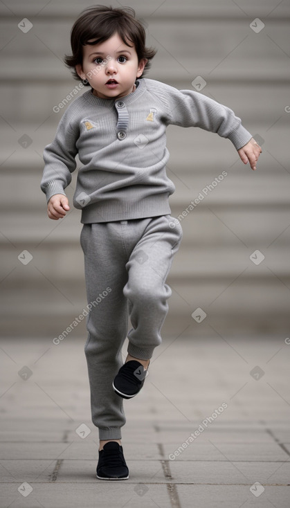 Argentine infant boy with  gray hair