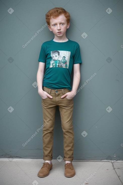 Syrian child boy with  ginger hair