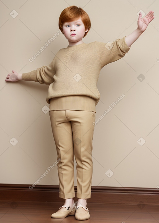 Thai child boy with  ginger hair