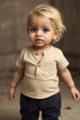 Yemeni infant boy with  blonde hair