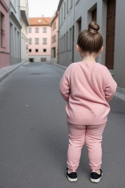 Croatian infant girl with  brown hair