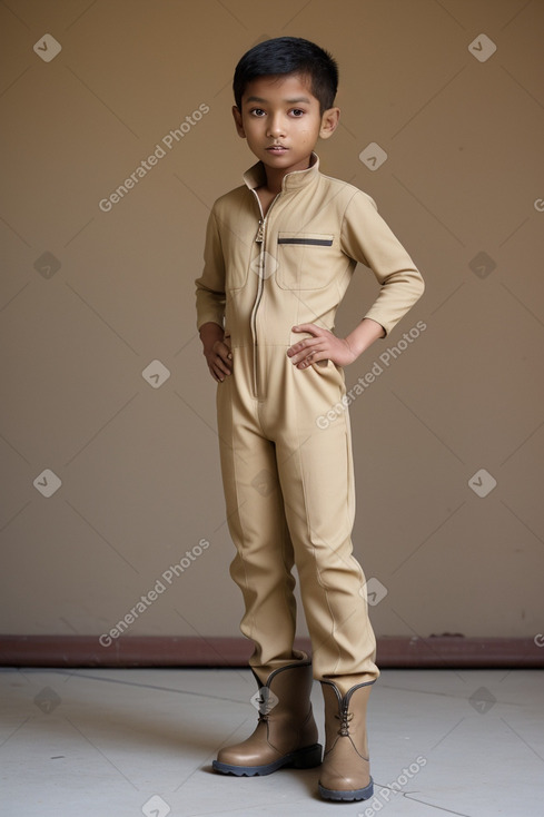 Nepalese child boy with  ginger hair