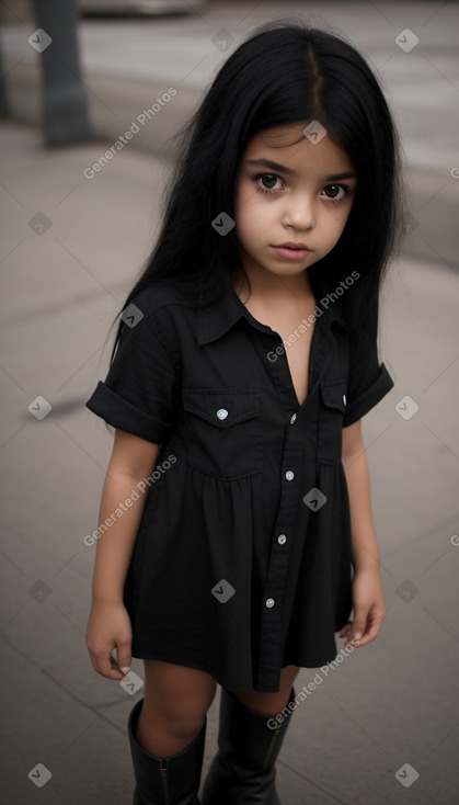 Brazilian child girl with  black hair