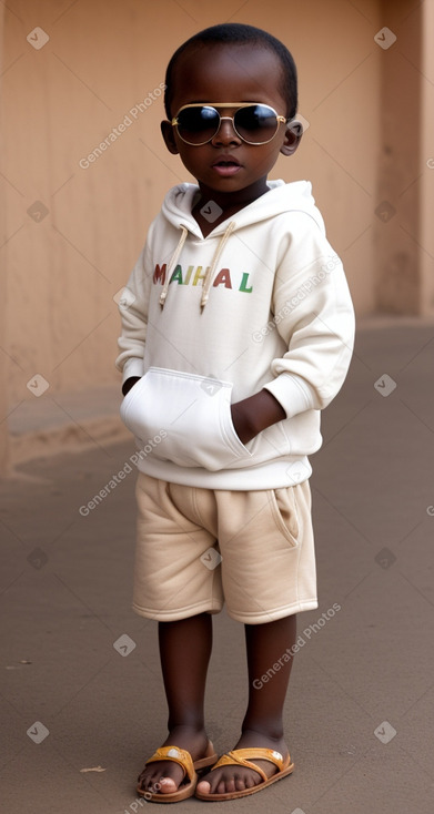 Malian infant boy with  brown hair