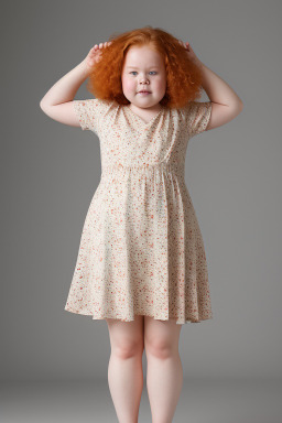 Norwegian child girl with  ginger hair