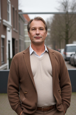 Dutch middle-aged male with  brown hair