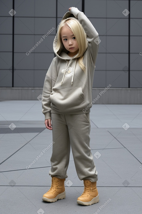 Japanese child female with  blonde hair