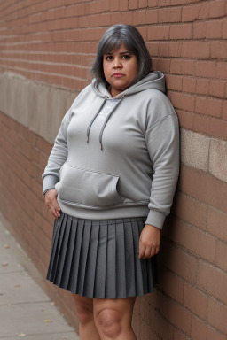 Venezuelan middle-aged female with  gray hair