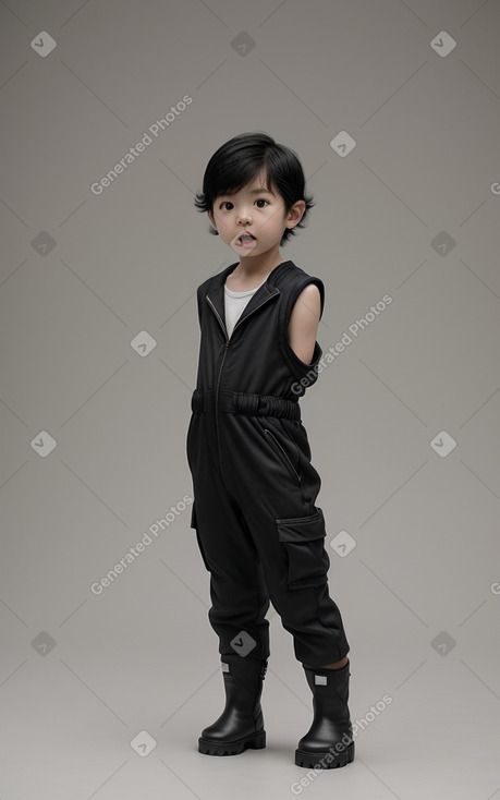 Japanese infant boy with  black hair