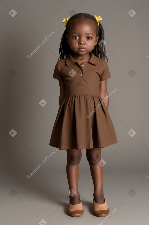 Zimbabwean infant girl with  brown hair