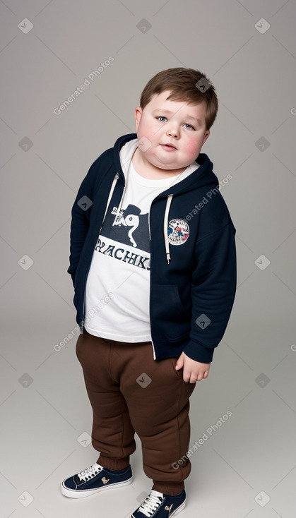 Czech child boy with  brown hair