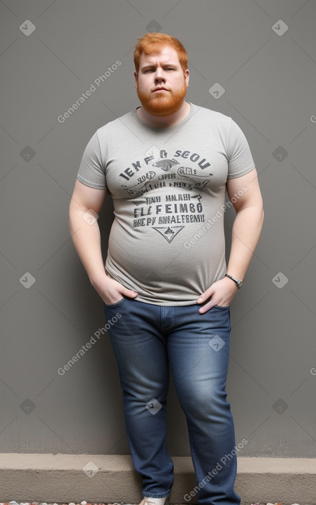 Cuban adult male with  ginger hair