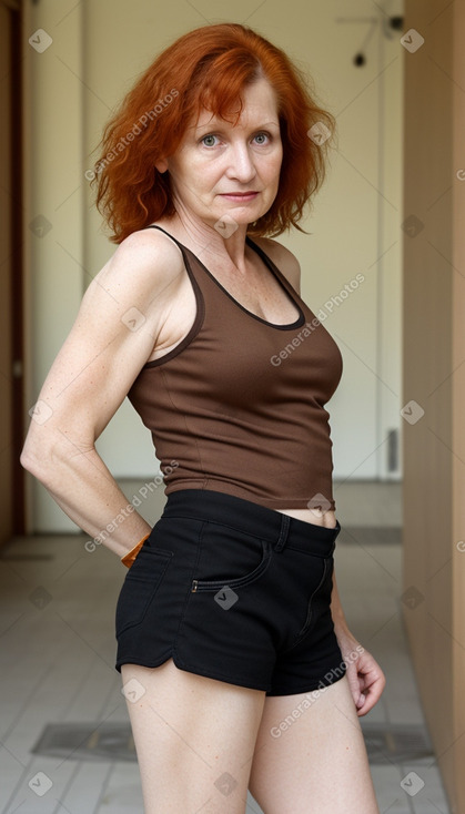 Ukrainian middle-aged female with  ginger hair