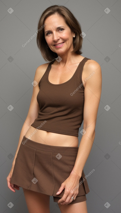 45 years female with  brown hair