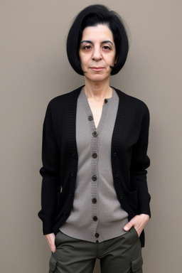 Lebanese 45 years non-binary with  black hair