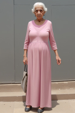 Jordanian elderly female with  gray hair