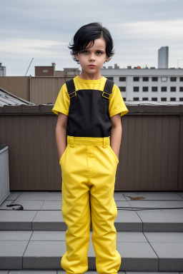 Finnish child boy with  black hair