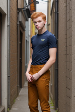 Lithuanian teenager boy with  ginger hair