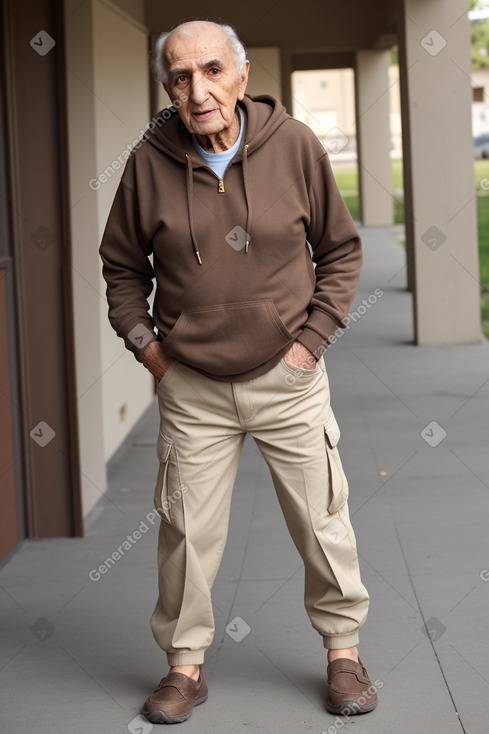 Lebanese elderly male with  brown hair