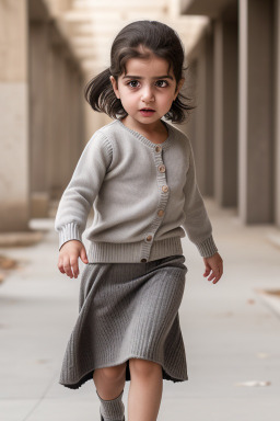 Syrian infant girl with  gray hair