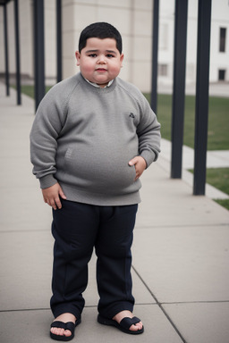 Spanish child boy with  gray hair