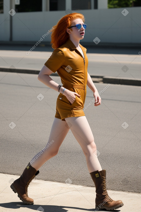 Panamanian young adult non-binary with  ginger hair