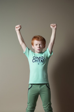 Chilean child boy with  ginger hair