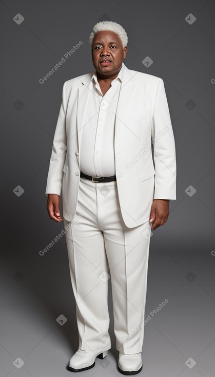 African american elderly male with  white hair