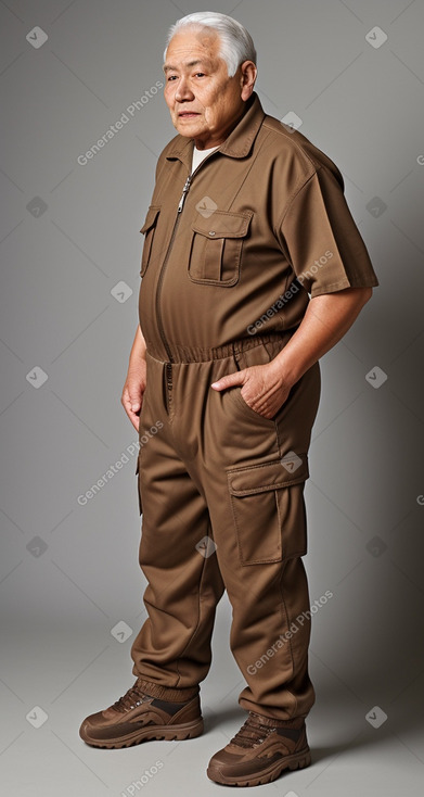 Peruvian elderly male with  brown hair