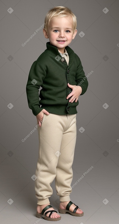 Bulgarian infant boy with  blonde hair