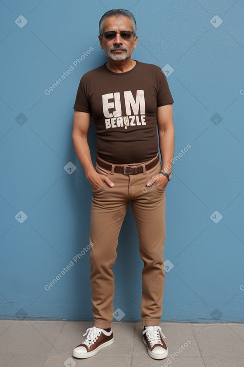 Mexican 45 years male with  brown hair