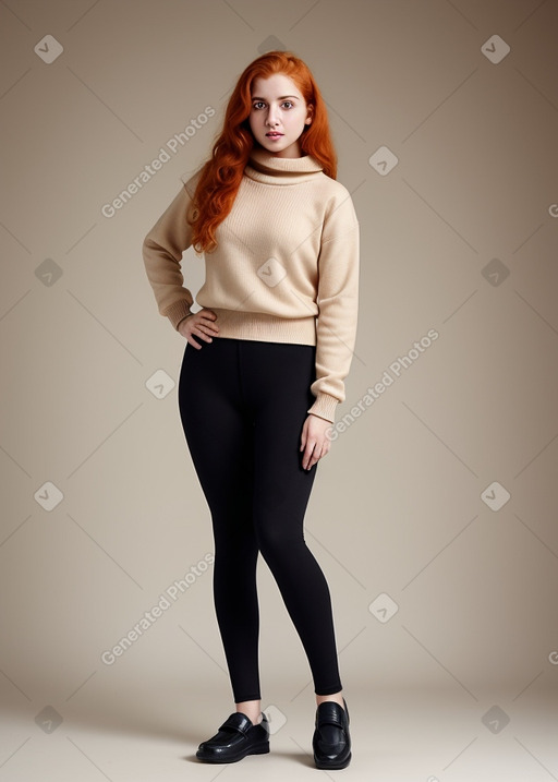 Arab young adult female with  ginger hair