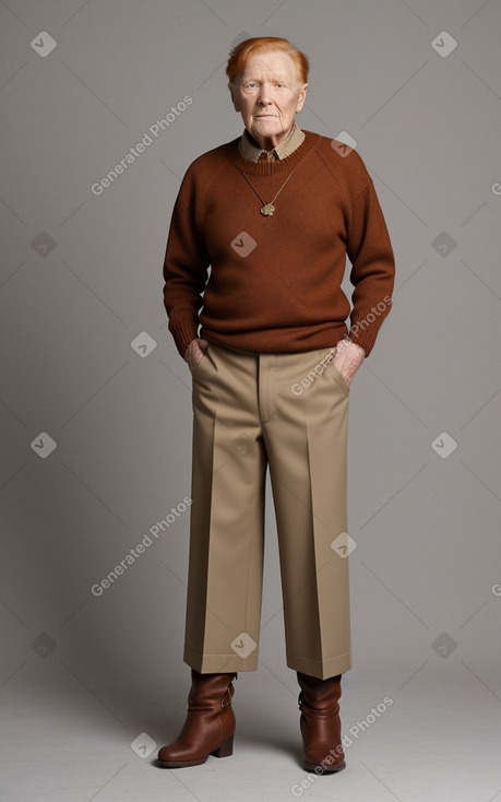 African american elderly male with  ginger hair