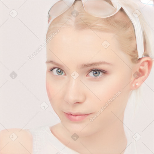 Neutral white child female with short  brown hair and brown eyes