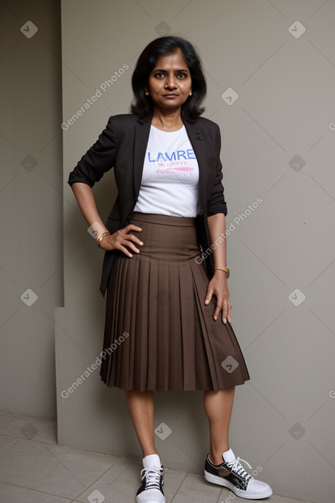 Sri lankan 45 years female with  brown hair