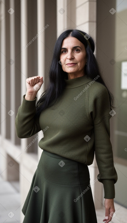 45 years female with  black hair