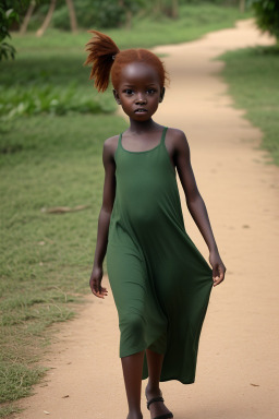 Ugandan child girl with  ginger hair