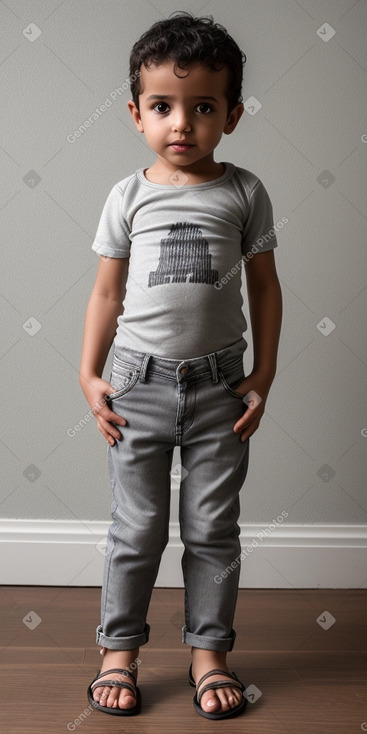 Moroccan infant boy with  gray hair