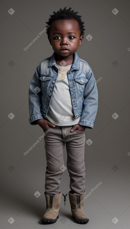 Zimbabwean infant boy with  gray hair