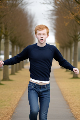 Danish teenager boy with  ginger hair