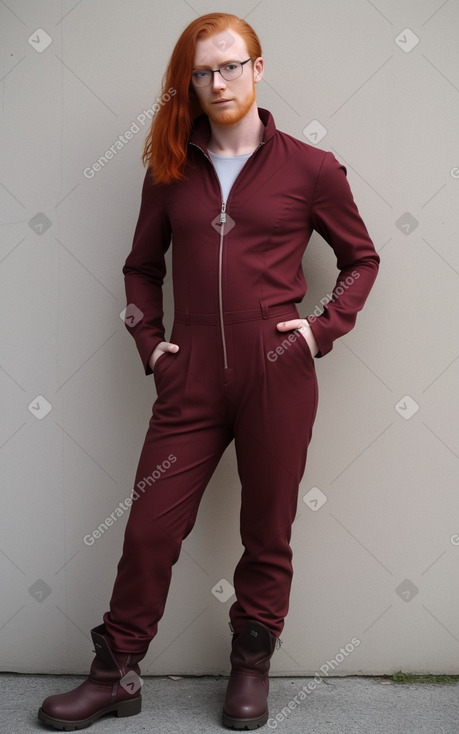 Swiss adult non-binary with  ginger hair