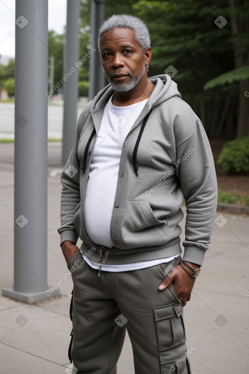 Jamaican middle-aged male with  gray hair