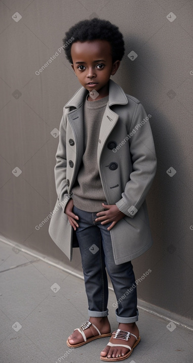 Ethiopian child boy with  gray hair