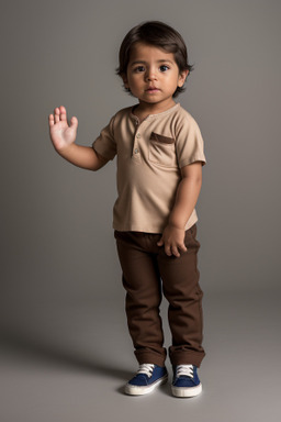 Ecuadorian infant boy with  brown hair