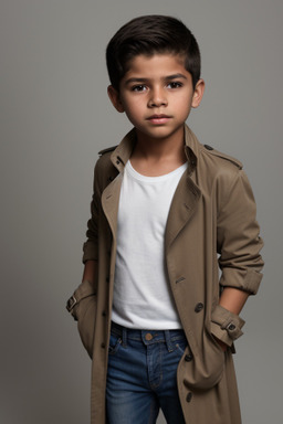 Nicaraguan child boy with  brown hair