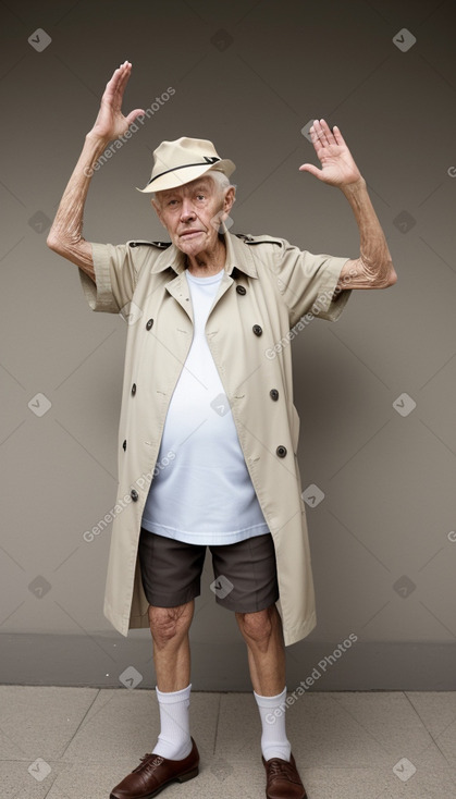 Costa rican elderly male with  white hair