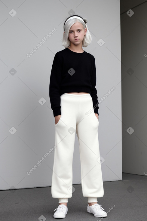 New zealand teenager boy with  white hair