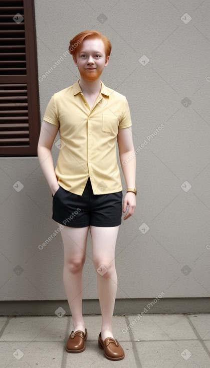 Malaysian adult non-binary with  ginger hair