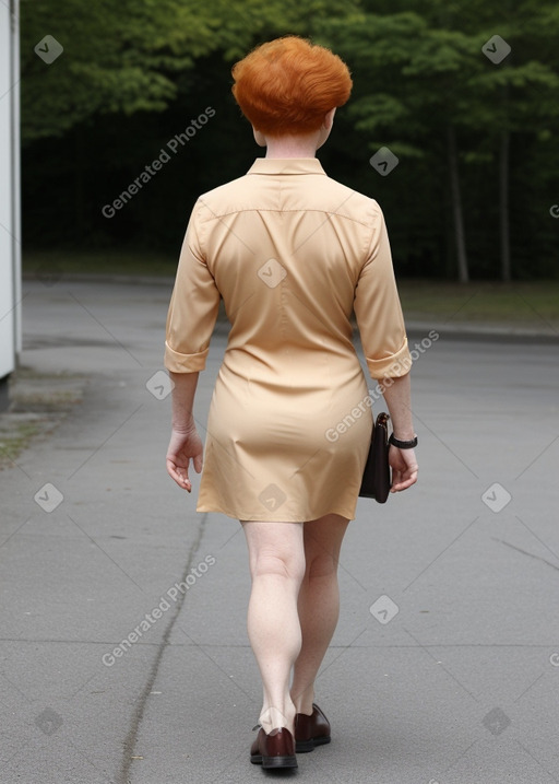 Finnish elderly female with  ginger hair